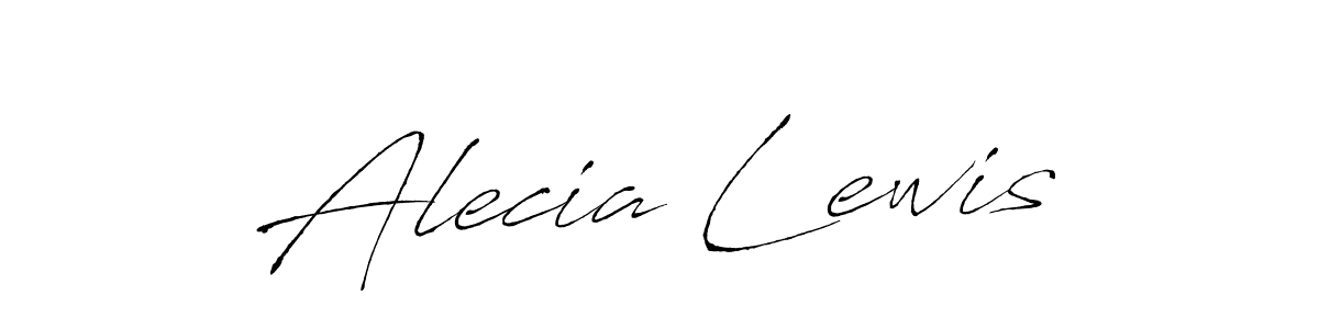 Alecia Lewis stylish signature style. Best Handwritten Sign (Antro_Vectra) for my name. Handwritten Signature Collection Ideas for my name Alecia Lewis. Alecia Lewis signature style 6 images and pictures png