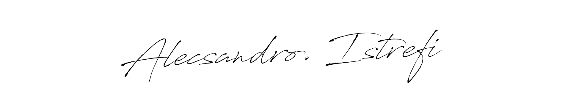 How to make Alecsandro. Istrefi name signature. Use Antro_Vectra style for creating short signs online. This is the latest handwritten sign. Alecsandro. Istrefi signature style 6 images and pictures png