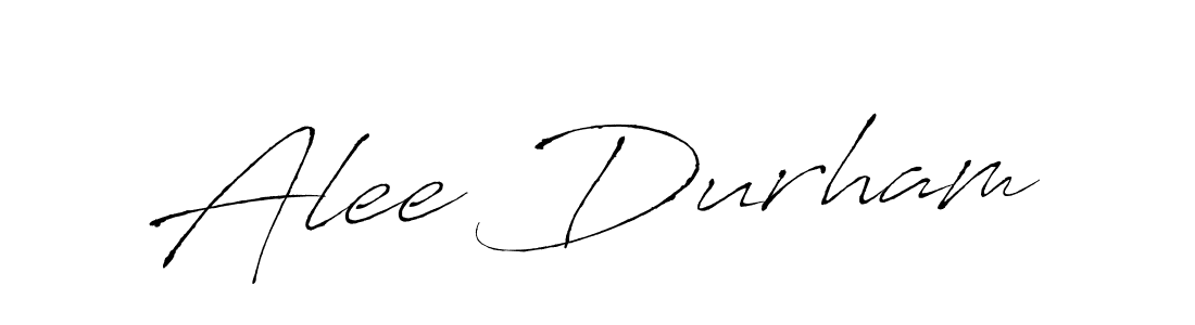 Alee Durham stylish signature style. Best Handwritten Sign (Antro_Vectra) for my name. Handwritten Signature Collection Ideas for my name Alee Durham. Alee Durham signature style 6 images and pictures png