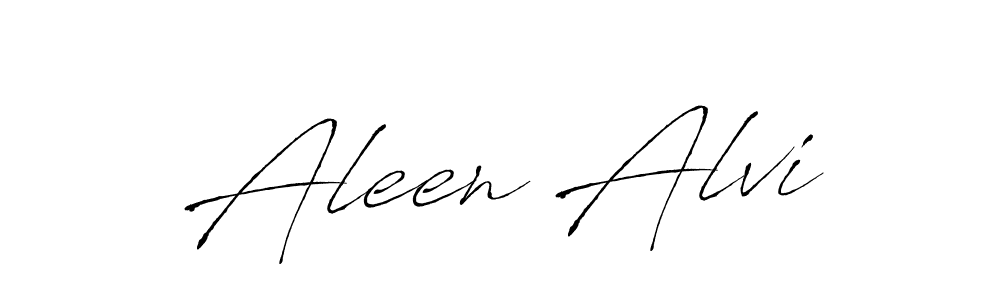 How to make Aleen Alvi signature? Antro_Vectra is a professional autograph style. Create handwritten signature for Aleen Alvi name. Aleen Alvi signature style 6 images and pictures png