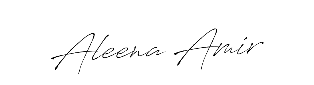 Create a beautiful signature design for name Aleena Amir. With this signature (Antro_Vectra) fonts, you can make a handwritten signature for free. Aleena Amir signature style 6 images and pictures png