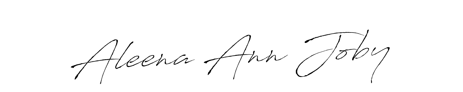Antro_Vectra is a professional signature style that is perfect for those who want to add a touch of class to their signature. It is also a great choice for those who want to make their signature more unique. Get Aleena Ann Joby name to fancy signature for free. Aleena Ann Joby signature style 6 images and pictures png