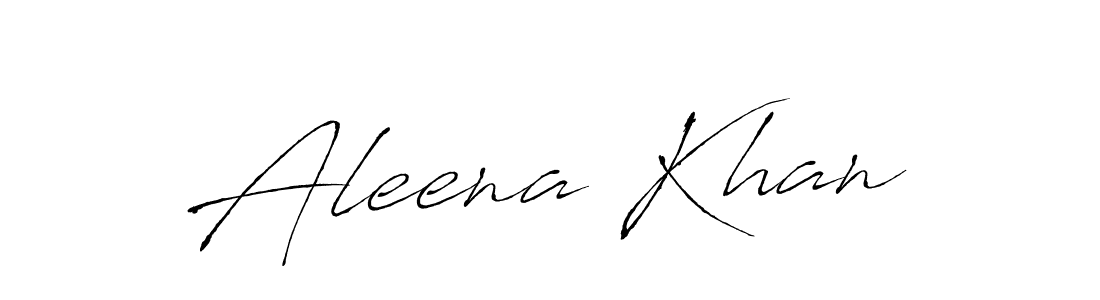 Make a beautiful signature design for name Aleena Khan. With this signature (Antro_Vectra) style, you can create a handwritten signature for free. Aleena Khan signature style 6 images and pictures png