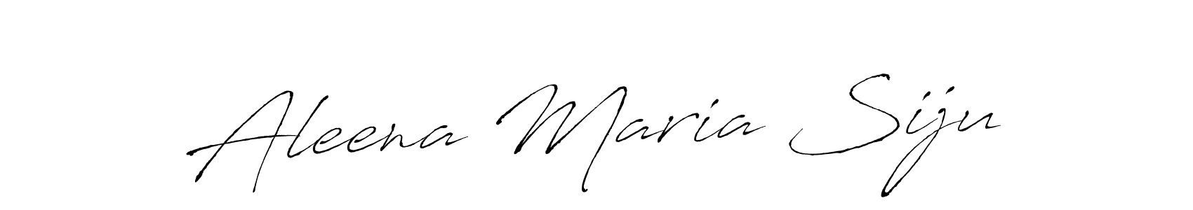 How to make Aleena Maria Siju signature? Antro_Vectra is a professional autograph style. Create handwritten signature for Aleena Maria Siju name. Aleena Maria Siju signature style 6 images and pictures png