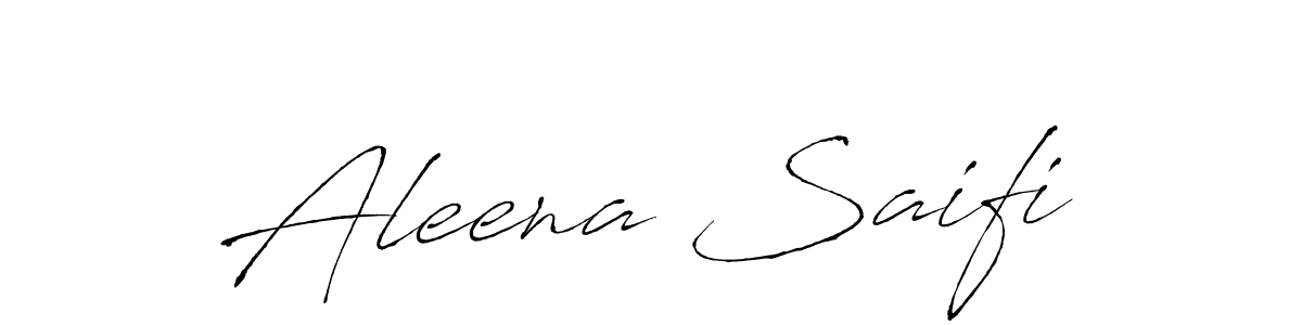 Create a beautiful signature design for name Aleena Saifi. With this signature (Antro_Vectra) fonts, you can make a handwritten signature for free. Aleena Saifi signature style 6 images and pictures png