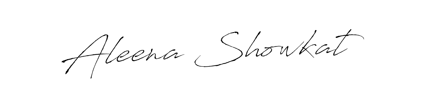 Create a beautiful signature design for name Aleena Showkat. With this signature (Antro_Vectra) fonts, you can make a handwritten signature for free. Aleena Showkat signature style 6 images and pictures png