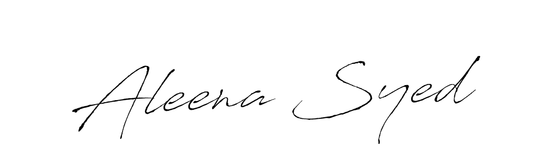 How to make Aleena Syed signature? Antro_Vectra is a professional autograph style. Create handwritten signature for Aleena Syed name. Aleena Syed signature style 6 images and pictures png