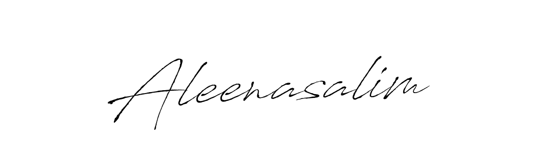 Antro_Vectra is a professional signature style that is perfect for those who want to add a touch of class to their signature. It is also a great choice for those who want to make their signature more unique. Get Aleenasalim name to fancy signature for free. Aleenasalim signature style 6 images and pictures png