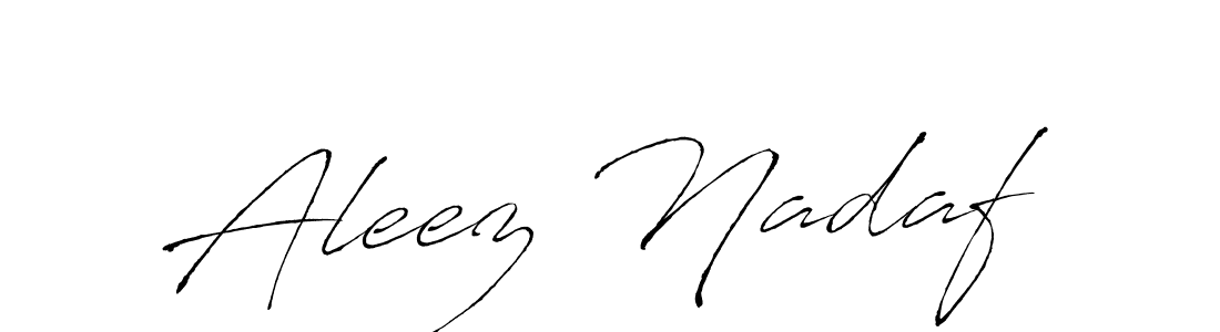 Design your own signature with our free online signature maker. With this signature software, you can create a handwritten (Antro_Vectra) signature for name Aleez Nadaf. Aleez Nadaf signature style 6 images and pictures png