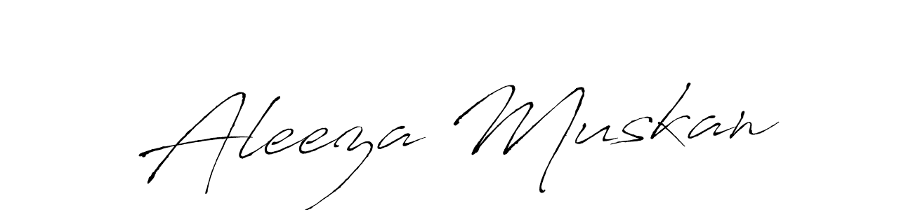 How to make Aleeza Muskan name signature. Use Antro_Vectra style for creating short signs online. This is the latest handwritten sign. Aleeza Muskan signature style 6 images and pictures png