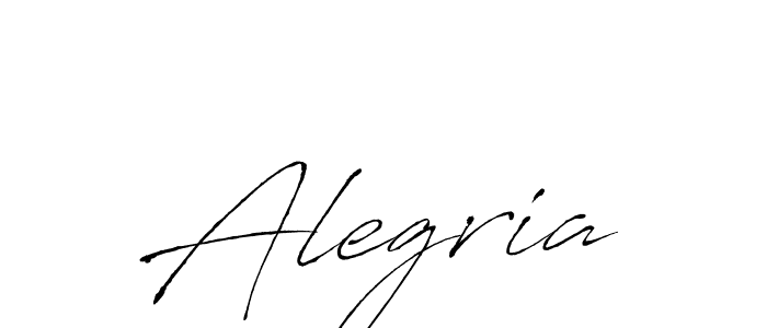 Make a beautiful signature design for name Alegria. With this signature (Antro_Vectra) style, you can create a handwritten signature for free. Alegria signature style 6 images and pictures png