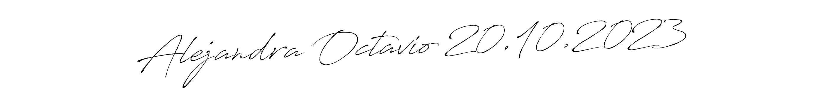 Also we have Alejandra Octavio 20.10.2023 name is the best signature style. Create professional handwritten signature collection using Antro_Vectra autograph style. Alejandra Octavio 20.10.2023 signature style 6 images and pictures png