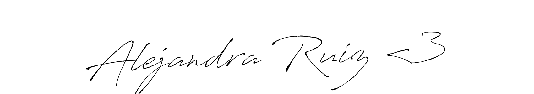 Make a beautiful signature design for name Alejandra Ruiz <3. Use this online signature maker to create a handwritten signature for free. Alejandra Ruiz <3 signature style 6 images and pictures png