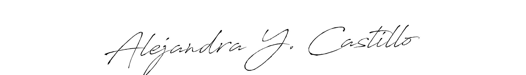 Make a short Alejandra Y. Castillo signature style. Manage your documents anywhere anytime using Antro_Vectra. Create and add eSignatures, submit forms, share and send files easily. Alejandra Y. Castillo signature style 6 images and pictures png