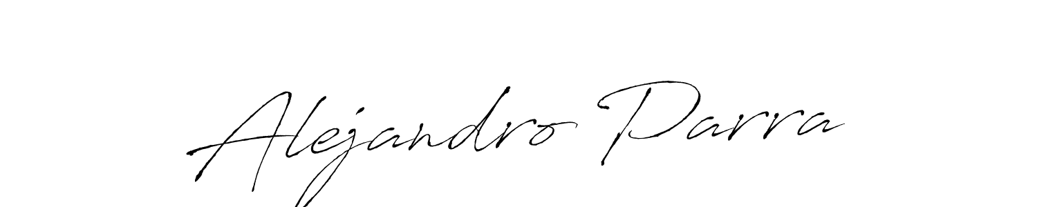 How to make Alejandro Parra name signature. Use Antro_Vectra style for creating short signs online. This is the latest handwritten sign. Alejandro Parra signature style 6 images and pictures png