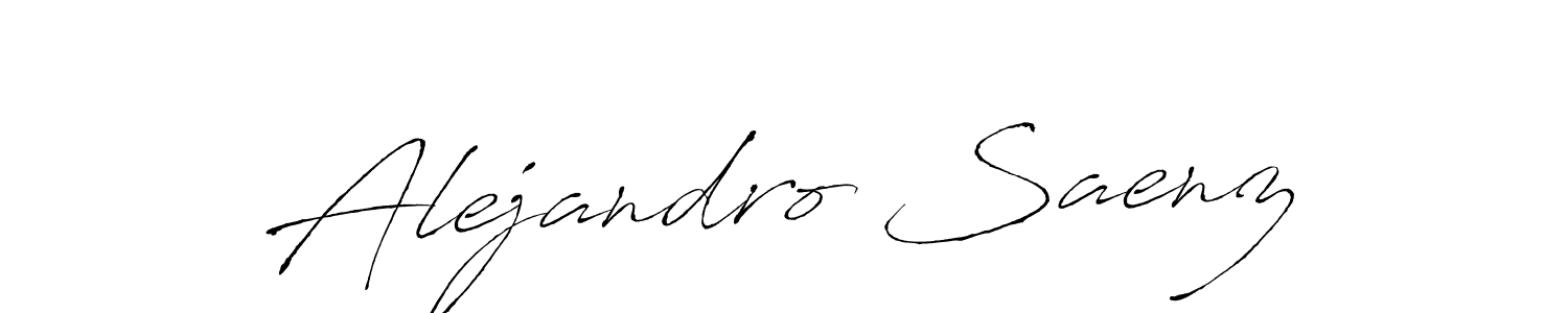 Design your own signature with our free online signature maker. With this signature software, you can create a handwritten (Antro_Vectra) signature for name Alejandro Saenz. Alejandro Saenz signature style 6 images and pictures png