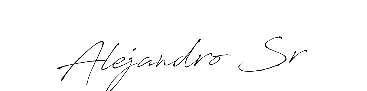 It looks lik you need a new signature style for name Alejandro Sr. Design unique handwritten (Antro_Vectra) signature with our free signature maker in just a few clicks. Alejandro Sr signature style 6 images and pictures png