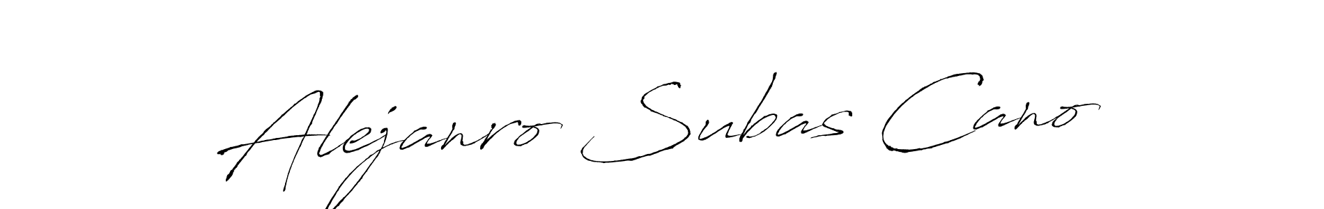 Create a beautiful signature design for name Alejanro Subas Cano. With this signature (Antro_Vectra) fonts, you can make a handwritten signature for free. Alejanro Subas Cano signature style 6 images and pictures png