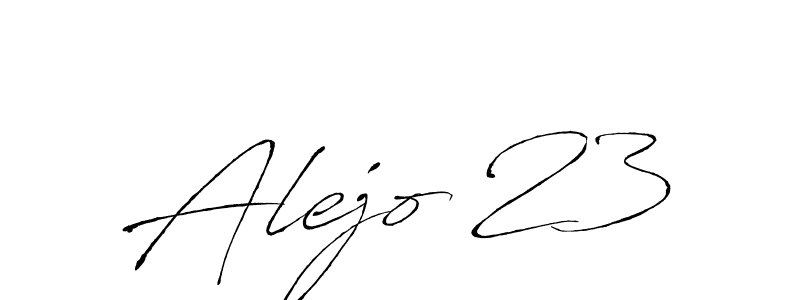 Alejo 23 stylish signature style. Best Handwritten Sign (Antro_Vectra) for my name. Handwritten Signature Collection Ideas for my name Alejo 23. Alejo 23 signature style 6 images and pictures png