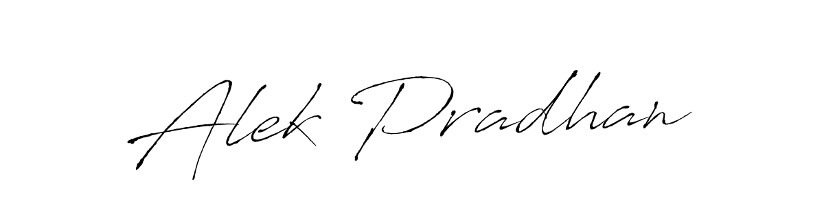Also we have Alek Pradhan name is the best signature style. Create professional handwritten signature collection using Antro_Vectra autograph style. Alek Pradhan signature style 6 images and pictures png