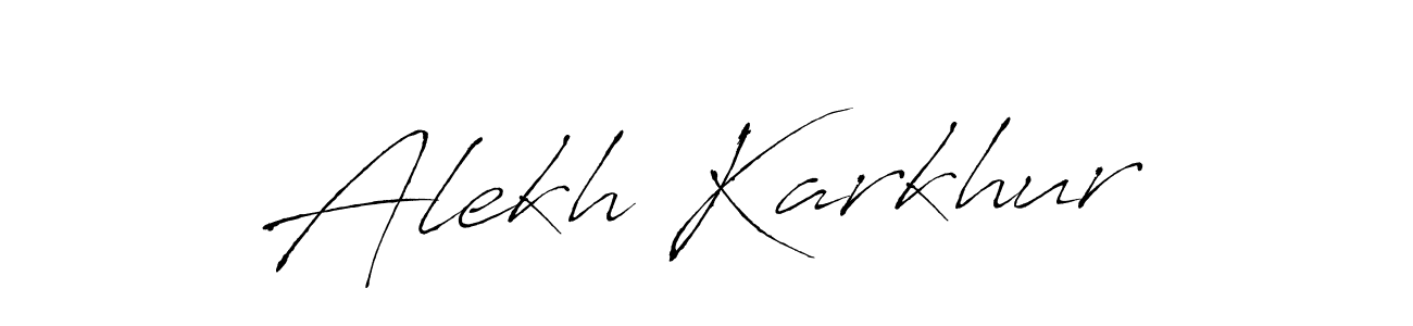 It looks lik you need a new signature style for name Alekh Karkhur. Design unique handwritten (Antro_Vectra) signature with our free signature maker in just a few clicks. Alekh Karkhur signature style 6 images and pictures png