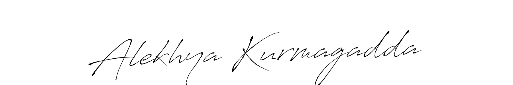 This is the best signature style for the Alekhya Kurmagadda name. Also you like these signature font (Antro_Vectra). Mix name signature. Alekhya Kurmagadda signature style 6 images and pictures png