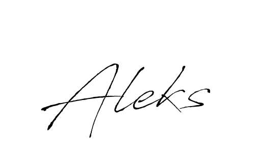 How to make Aleks signature? Antro_Vectra is a professional autograph style. Create handwritten signature for Aleks name. Aleks signature style 6 images and pictures png