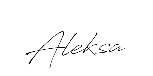 How to make Aleksa signature? Antro_Vectra is a professional autograph style. Create handwritten signature for Aleksa name. Aleksa signature style 6 images and pictures png