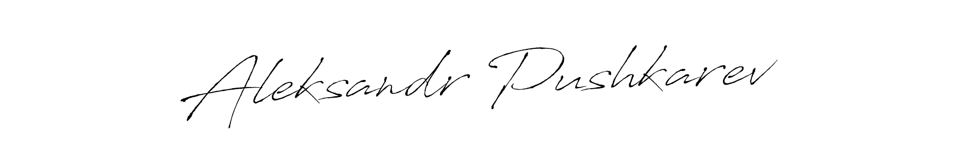 How to make Aleksandr Pushkarev name signature. Use Antro_Vectra style for creating short signs online. This is the latest handwritten sign. Aleksandr Pushkarev signature style 6 images and pictures png