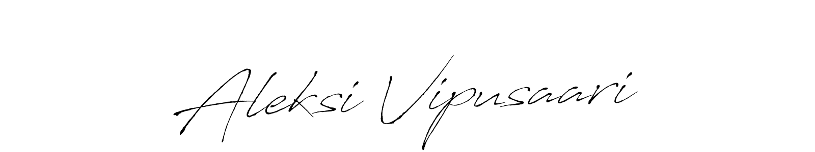 You should practise on your own different ways (Antro_Vectra) to write your name (Aleksi Vipusaari) in signature. don't let someone else do it for you. Aleksi Vipusaari signature style 6 images and pictures png