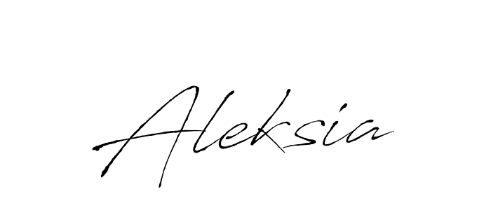 Design your own signature with our free online signature maker. With this signature software, you can create a handwritten (Antro_Vectra) signature for name Aleksia. Aleksia signature style 6 images and pictures png