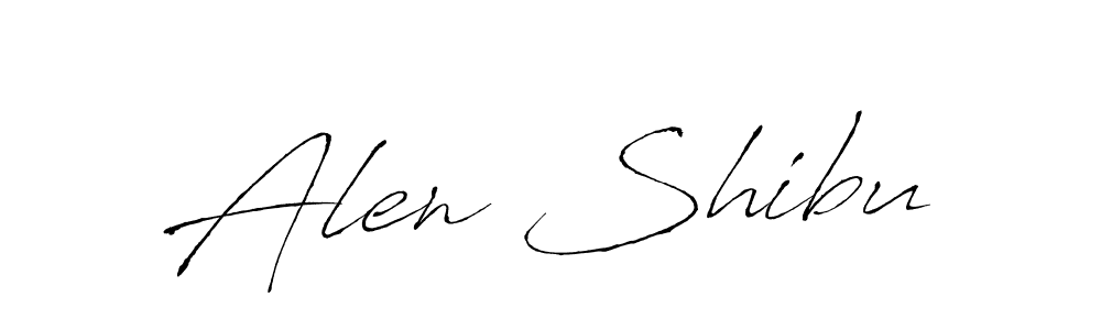 Similarly Antro_Vectra is the best handwritten signature design. Signature creator online .You can use it as an online autograph creator for name Alen Shibu. Alen Shibu signature style 6 images and pictures png