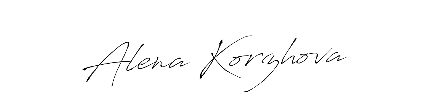 Make a beautiful signature design for name Alena Korzhova. Use this online signature maker to create a handwritten signature for free. Alena Korzhova signature style 6 images and pictures png