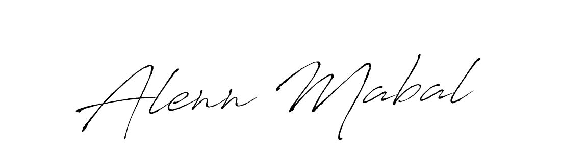 Create a beautiful signature design for name Alenn Mabal. With this signature (Antro_Vectra) fonts, you can make a handwritten signature for free. Alenn Mabal signature style 6 images and pictures png