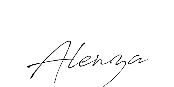 Design your own signature with our free online signature maker. With this signature software, you can create a handwritten (Antro_Vectra) signature for name Alenza. Alenza signature style 6 images and pictures png