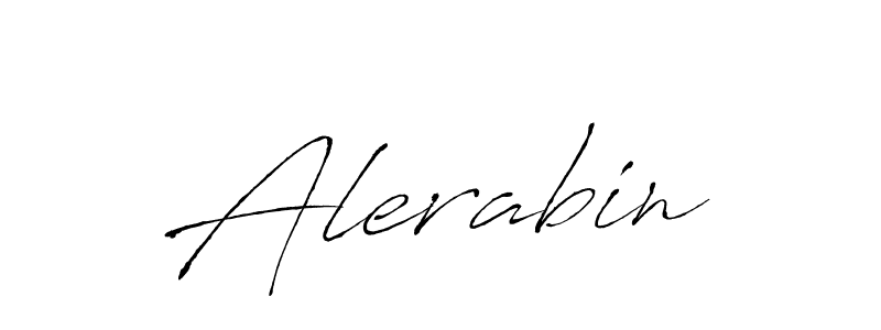 Also we have Alerabin name is the best signature style. Create professional handwritten signature collection using Antro_Vectra autograph style. Alerabin signature style 6 images and pictures png