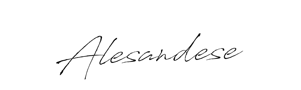 Make a beautiful signature design for name Alesandese. With this signature (Antro_Vectra) style, you can create a handwritten signature for free. Alesandese signature style 6 images and pictures png