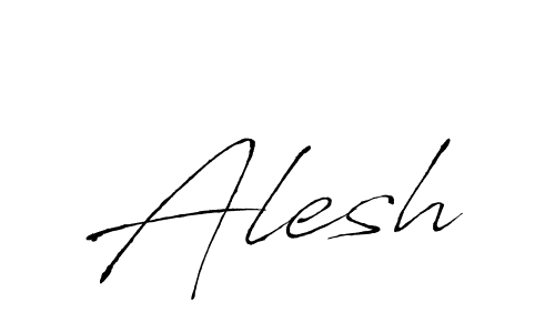 Alesh stylish signature style. Best Handwritten Sign (Antro_Vectra) for my name. Handwritten Signature Collection Ideas for my name Alesh. Alesh signature style 6 images and pictures png