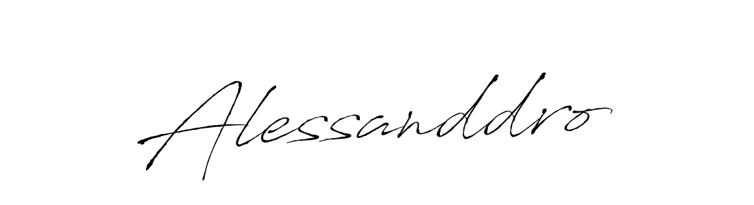 Make a beautiful signature design for name Alessanddro. With this signature (Antro_Vectra) style, you can create a handwritten signature for free. Alessanddro signature style 6 images and pictures png