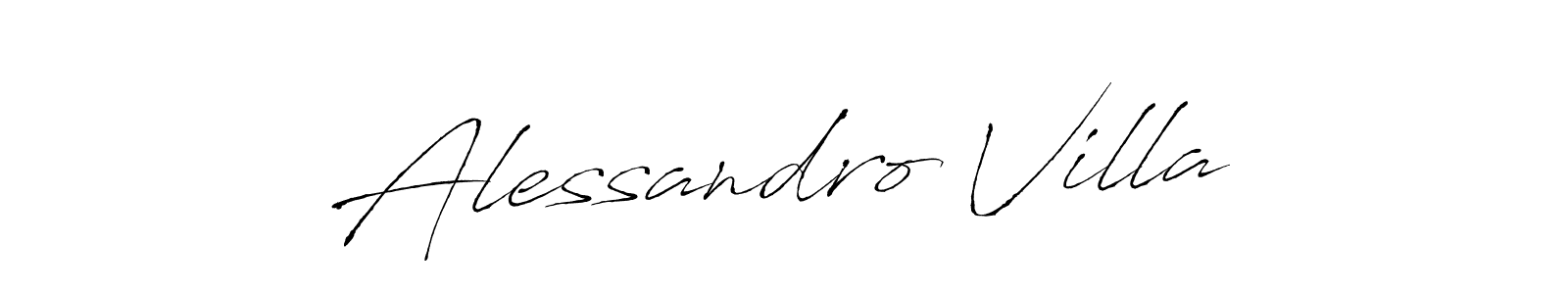 Make a beautiful signature design for name Alessandro Villa. With this signature (Antro_Vectra) style, you can create a handwritten signature for free. Alessandro Villa signature style 6 images and pictures png