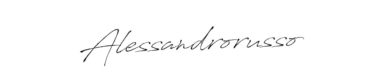 Alessandrorusso stylish signature style. Best Handwritten Sign (Antro_Vectra) for my name. Handwritten Signature Collection Ideas for my name Alessandrorusso. Alessandrorusso signature style 6 images and pictures png