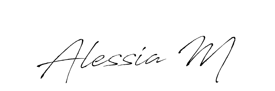 Also You can easily find your signature by using the search form. We will create Alessia M name handwritten signature images for you free of cost using Antro_Vectra sign style. Alessia M signature style 6 images and pictures png