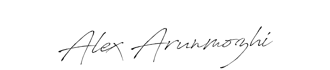 Use a signature maker to create a handwritten signature online. With this signature software, you can design (Antro_Vectra) your own signature for name Alex Arunmozhi. Alex Arunmozhi signature style 6 images and pictures png