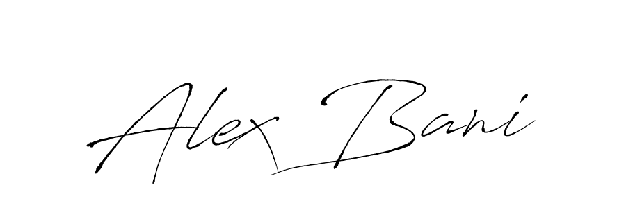 How to make Alex Bani signature? Antro_Vectra is a professional autograph style. Create handwritten signature for Alex Bani name. Alex Bani signature style 6 images and pictures png