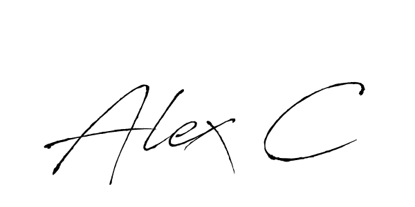 Design your own signature with our free online signature maker. With this signature software, you can create a handwritten (Antro_Vectra) signature for name Alex C. Alex C signature style 6 images and pictures png