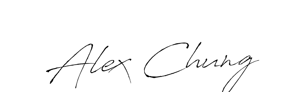 You should practise on your own different ways (Antro_Vectra) to write your name (Alex Chung) in signature. don't let someone else do it for you. Alex Chung signature style 6 images and pictures png