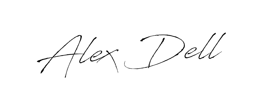 How to make Alex Dell name signature. Use Antro_Vectra style for creating short signs online. This is the latest handwritten sign. Alex Dell signature style 6 images and pictures png