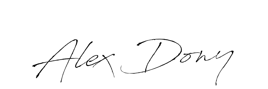 How to make Alex Dony signature? Antro_Vectra is a professional autograph style. Create handwritten signature for Alex Dony name. Alex Dony signature style 6 images and pictures png