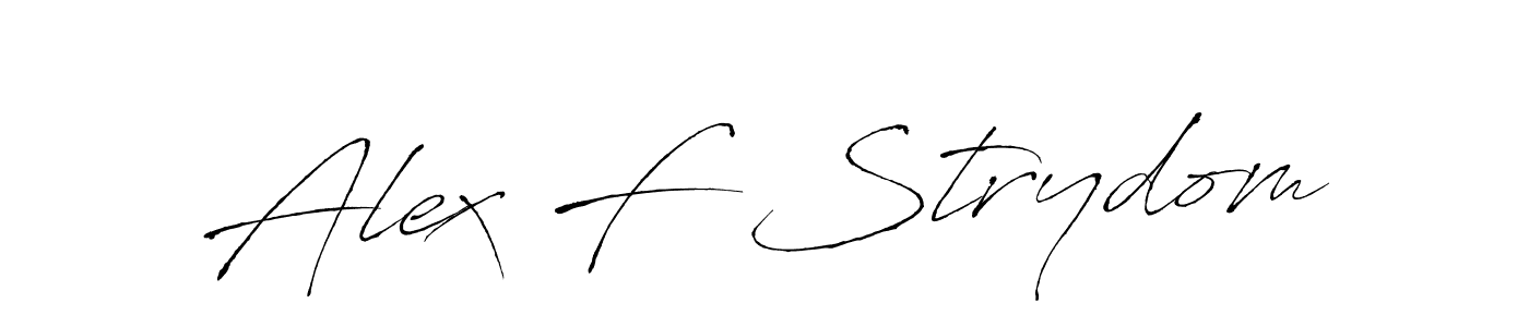 Alex F Strydom stylish signature style. Best Handwritten Sign (Antro_Vectra) for my name. Handwritten Signature Collection Ideas for my name Alex F Strydom. Alex F Strydom signature style 6 images and pictures png
