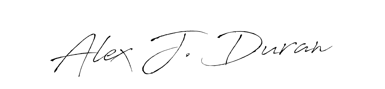 The best way (Antro_Vectra) to make a short signature is to pick only two or three words in your name. The name Alex J. Duran include a total of six letters. For converting this name. Alex J. Duran signature style 6 images and pictures png